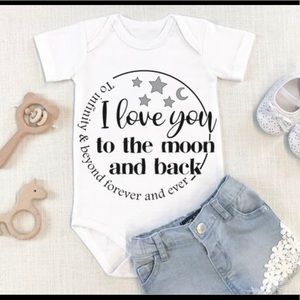 I love you to the moon and back onesie